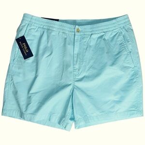 Polo‎ Ralph Lauren Stretch Classic Fit 5.5" Inseam Shorts Soft Aqua Blue NWT